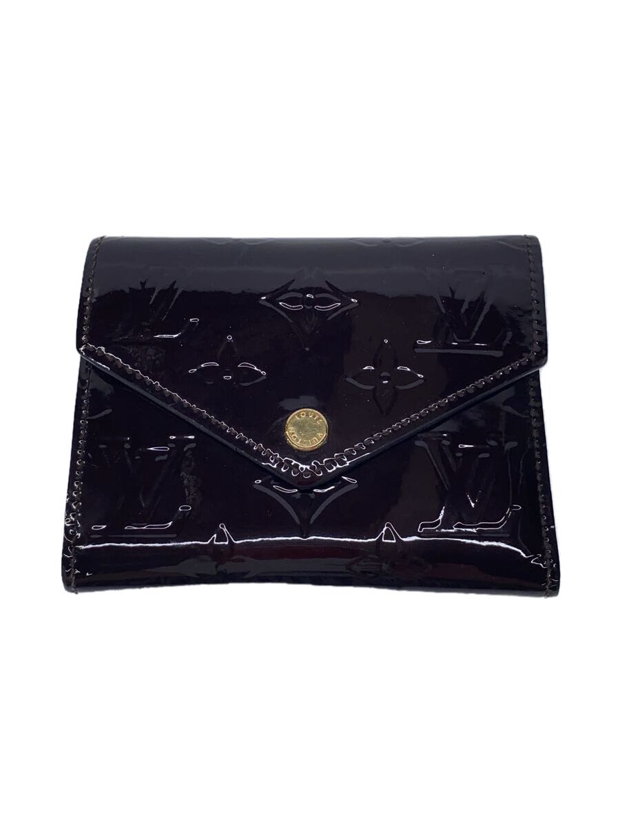 【中古】LOUIS VUITTON◆ポルト・フォイユ・ヴィクトリーヌ_モノグラム・ヴェルニ/エナメル/BRD/レディース【服飾雑貨他】