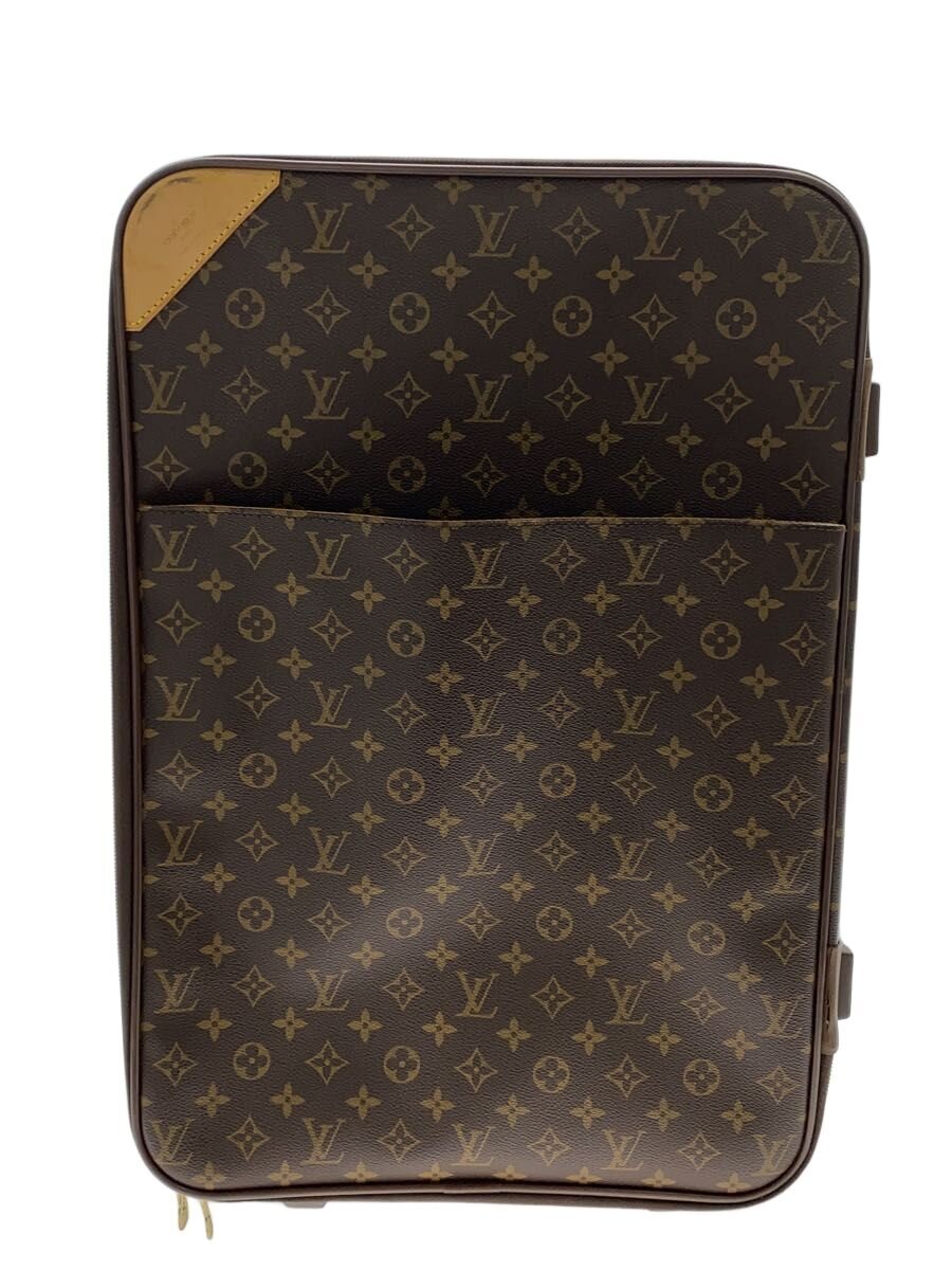 【中古】LOUIS VUITTON◆ペ屁っ放り60_モノグラム・帆布/PVC/BRW【御徒面子】