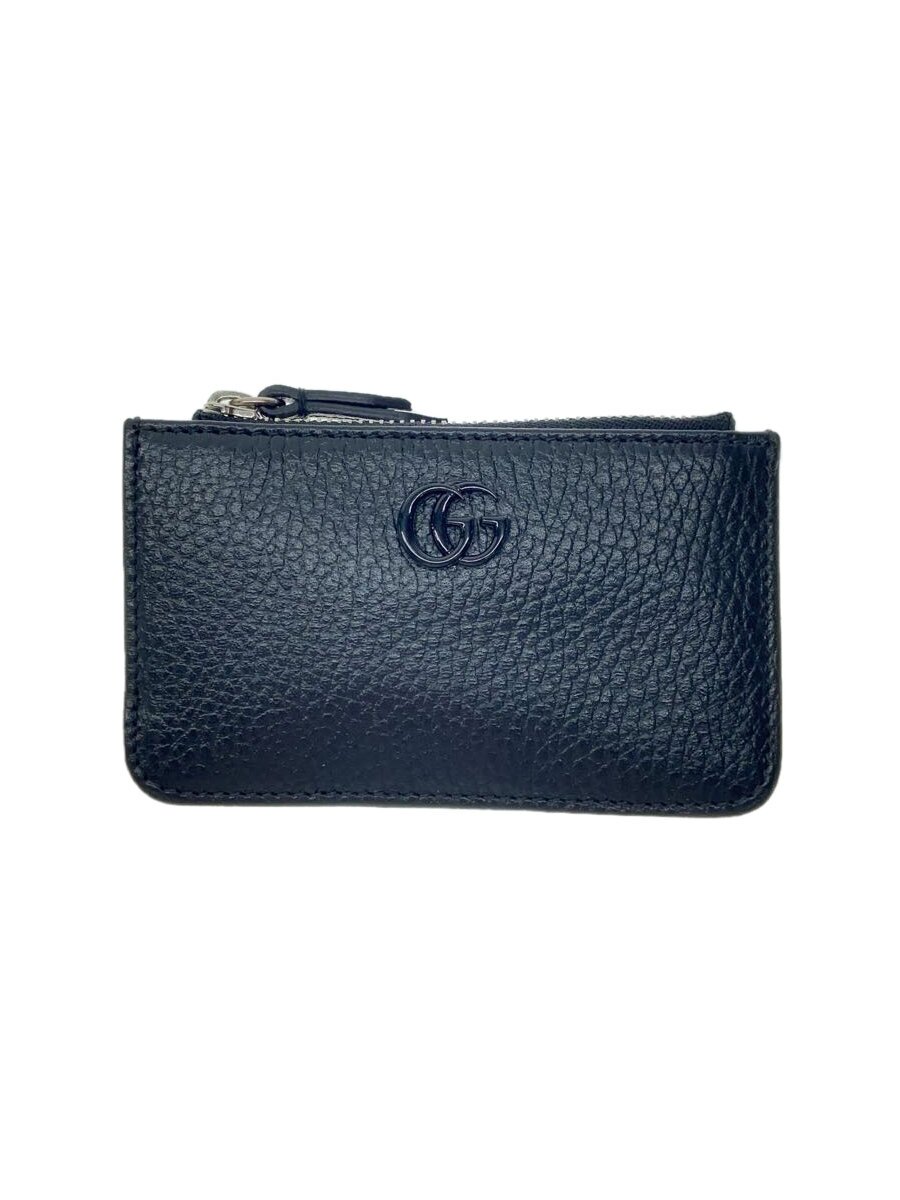 【中古】GUCCI◆歌留多入れもの/なめし革/BLK/メンズ【服飾雑貨他】