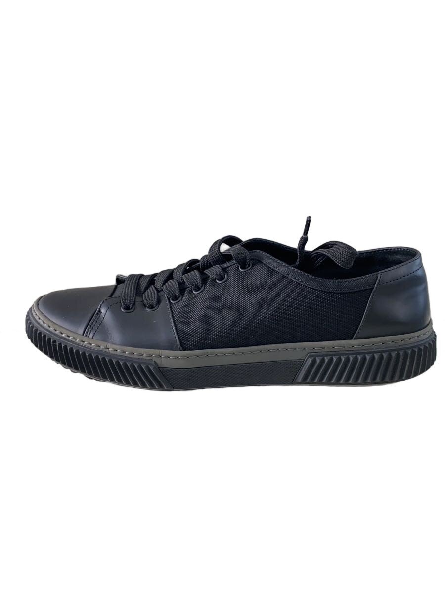 【中古】PRADA◆ローカットスニーカー/US8.5/BLK//【シューズ】