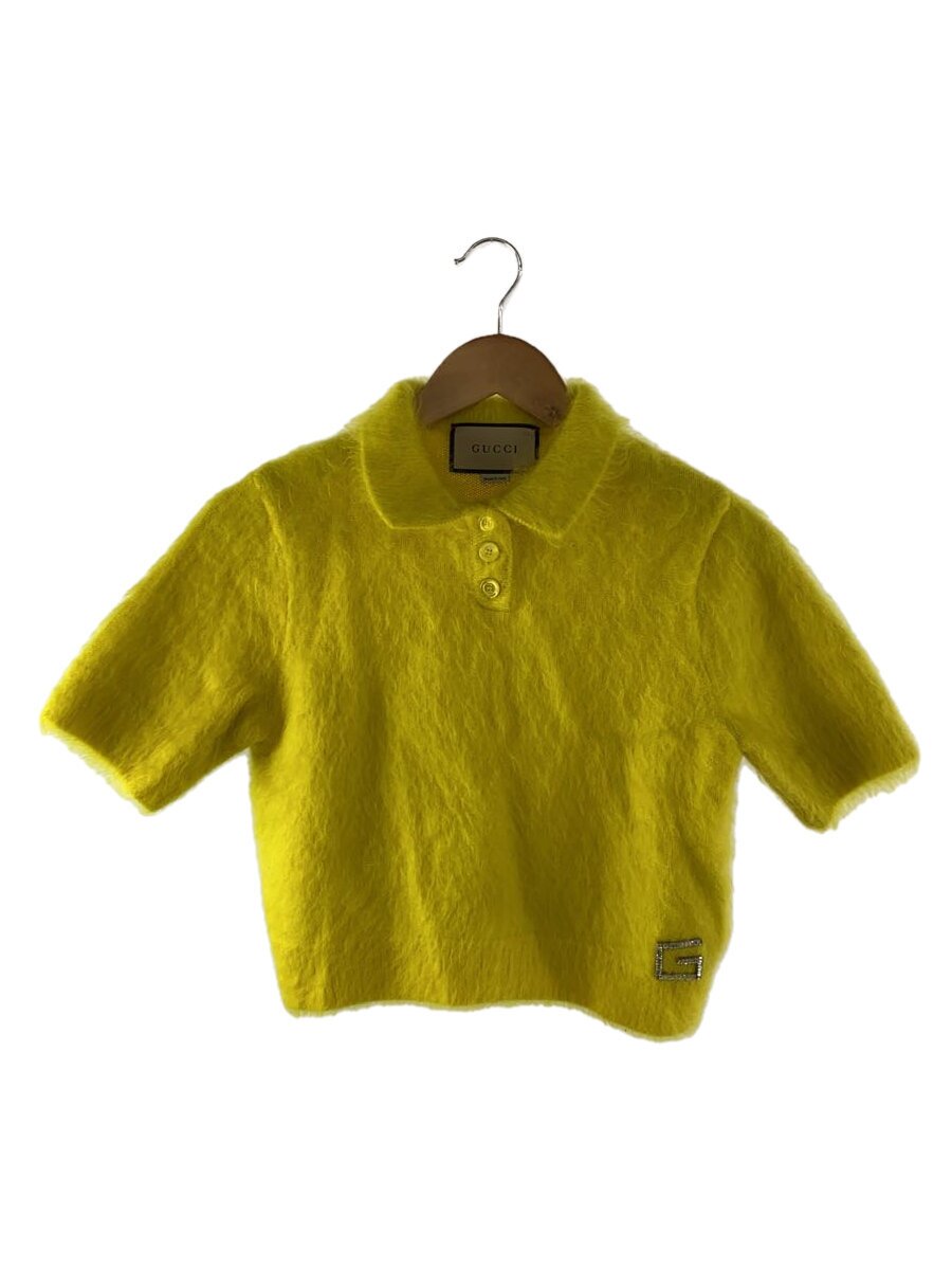 【中古】GUCCI◆ニット・セーター(厚手)/M/ウール/YLW/761074【レディースウェア】|2nd STREET 店