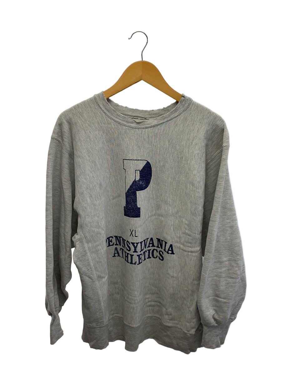 【中古】Champion◆80s/トリコタグ後期/PENNSYLVANI ATHLETICS/A流汗/XL/綿織物/薄墨色//【メンズウェア】