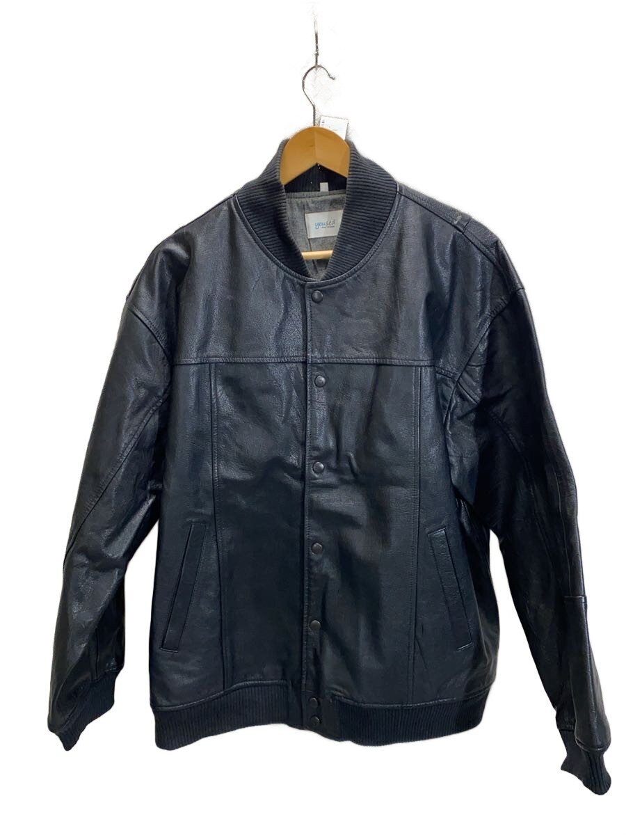 【中古】YOUSED◆レザージャケット・ブルゾン/2/レザー/BLK//【メンズウェア】|2nd STREET 店