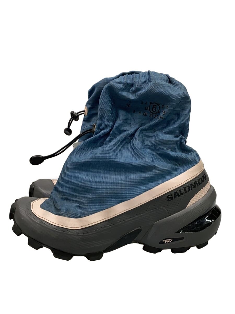 【中古】salomon◆ミッドスニーカー/ハイカットスニーカー/24.5珊/BLU/S59WS0217【シューズ】