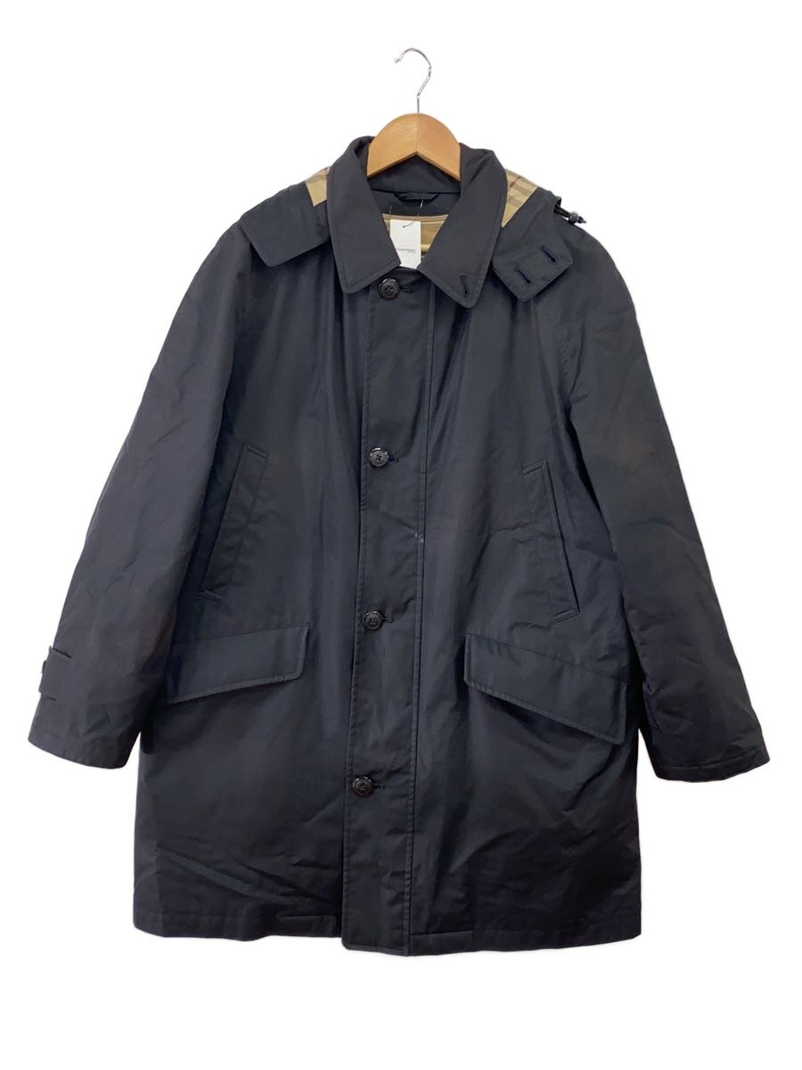 【中古】BURBERRY LONDON◆落ちこむラインドライブ付き添い人/ステンカラー厚地の外套/M/ポリエステル/BLK/bbn22-722-29//【メンズウェア】