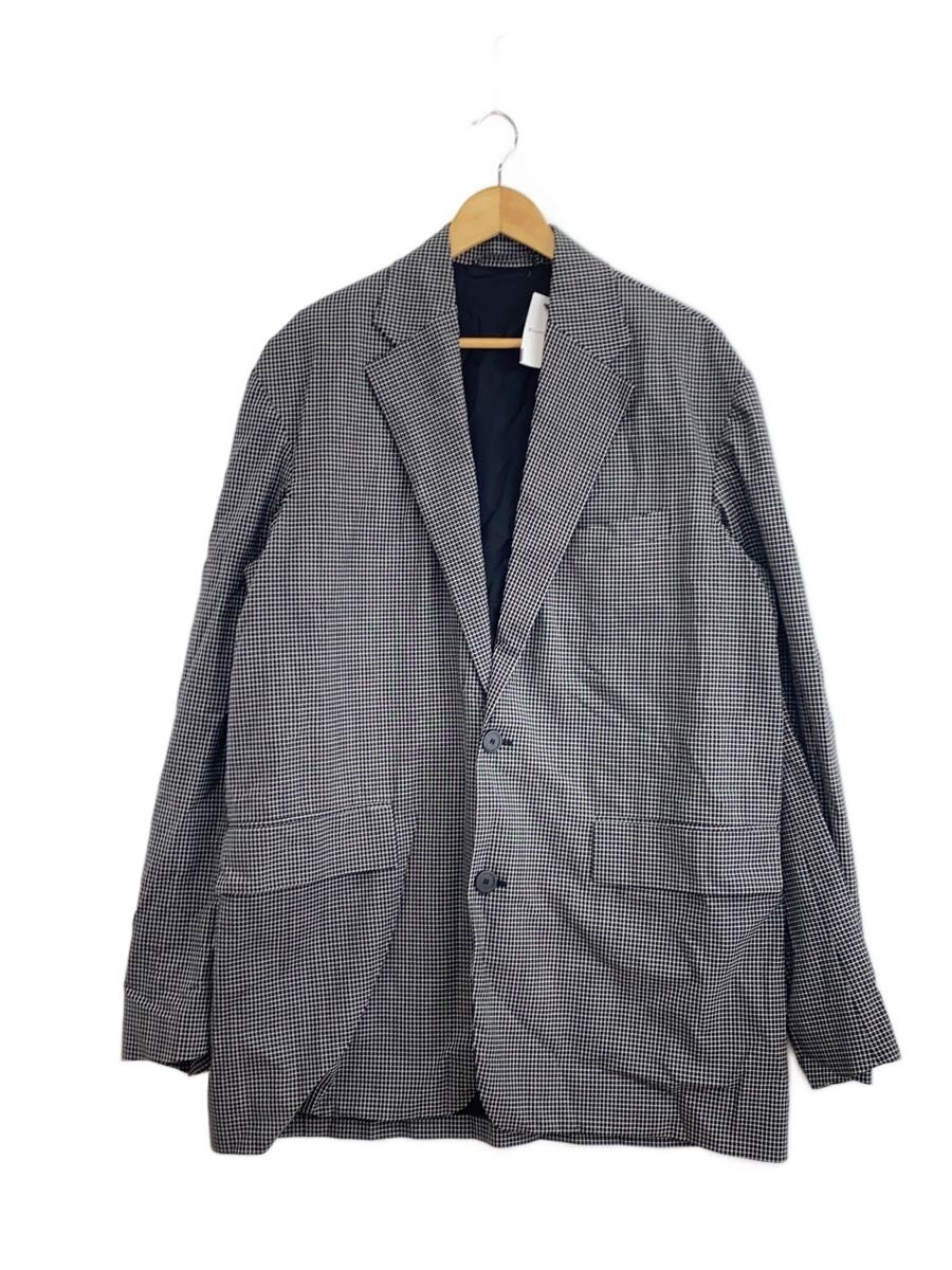 【中古】BALENCIAGA◆Checked Boxy-fit Blazer/上衣/44/羊毛/ブラッ/読み合わせる/629328 TIT04【メンズウェア】