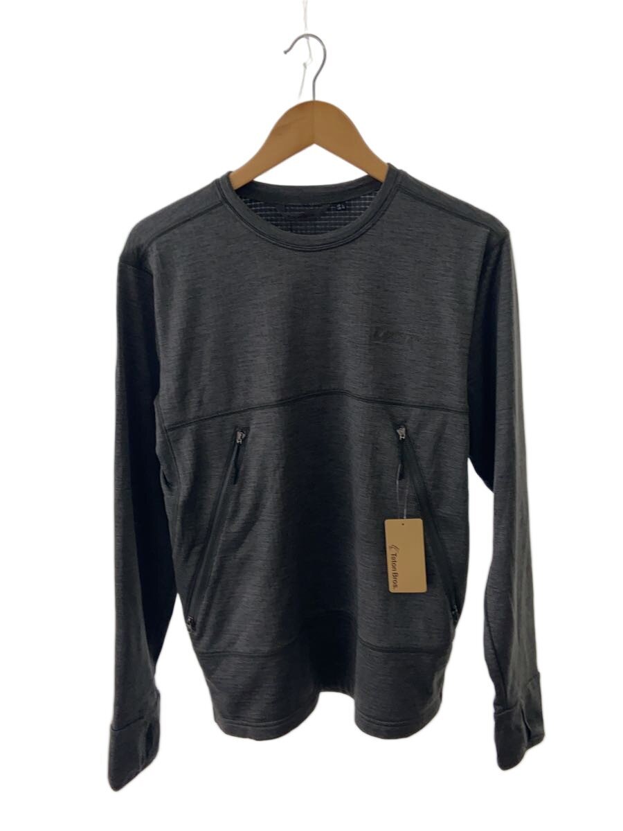 【中古】Teton Bros◆トップス/L/ポリエステル/GRY/無地/結核症233-420204【メンズウェア】