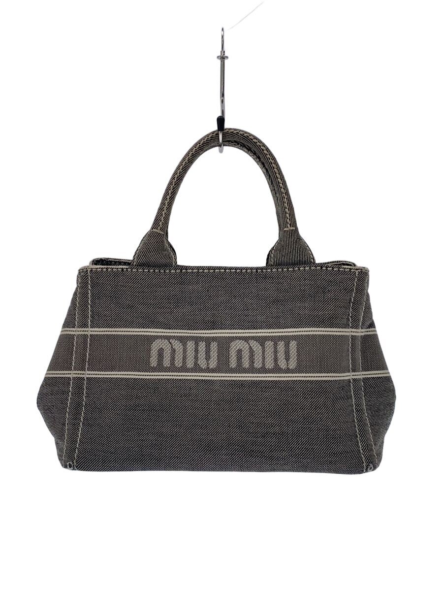 【中古】MIU MIU◆トートバッグ/キャンバス/5ba253/2WAY/角擦れ有/【バッグ】|2nd STREET 店