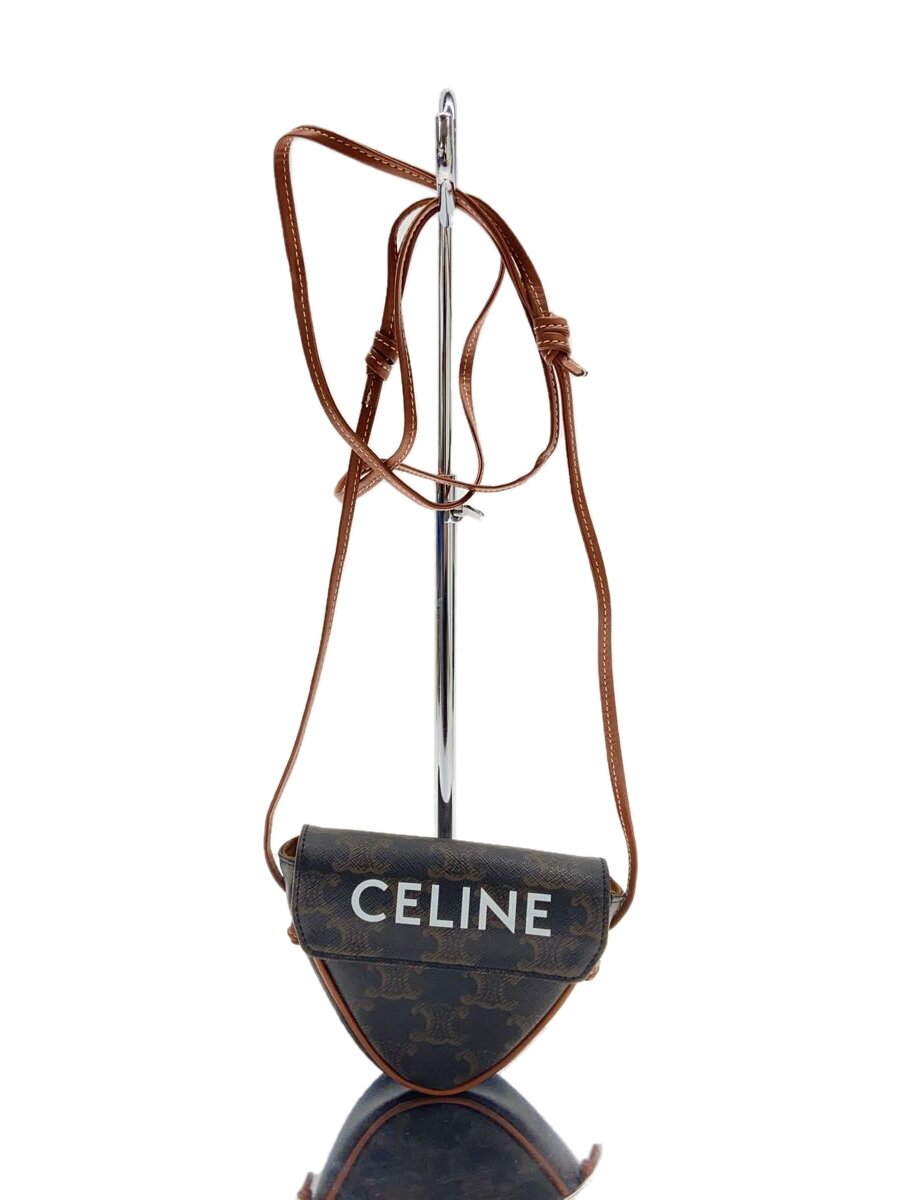 【中古】CELINE◆トライアンフ/トライアングル/ショルダーバッグ/PVC/BRW/総柄【バッグ】|2nd STREET 店