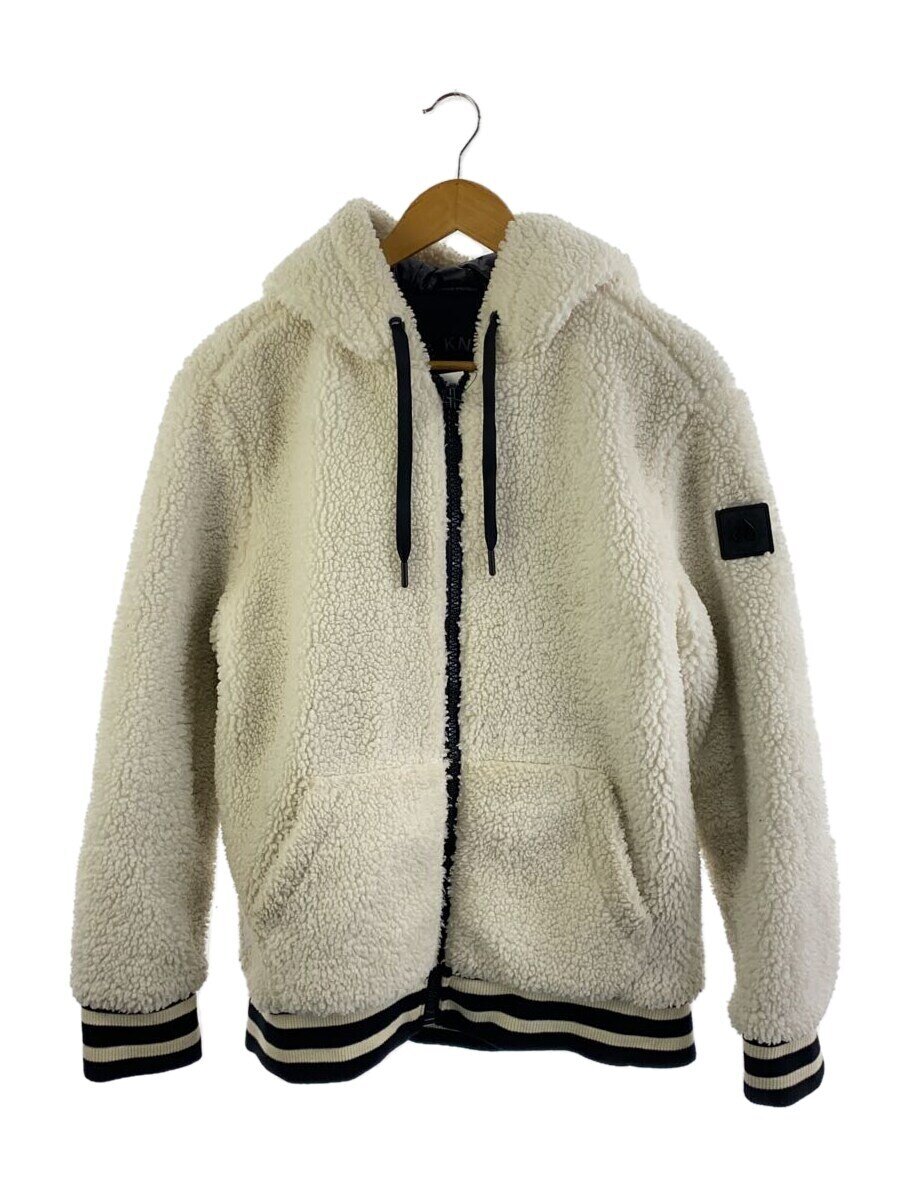 【中古】MOOSE KNUCKLES◆DEWSON HOODIE JACKET/M/ポリエステル/WHT/無地/21IU-M31MS667【メンズウェア】