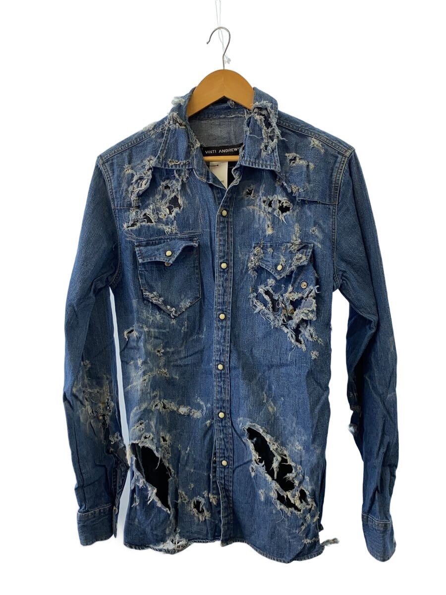 【中古】VINTI ANDREWS◆長袖プルオーバー/S/不都合工業デニムウェスタンシャツ/IDG【メンズウェア】