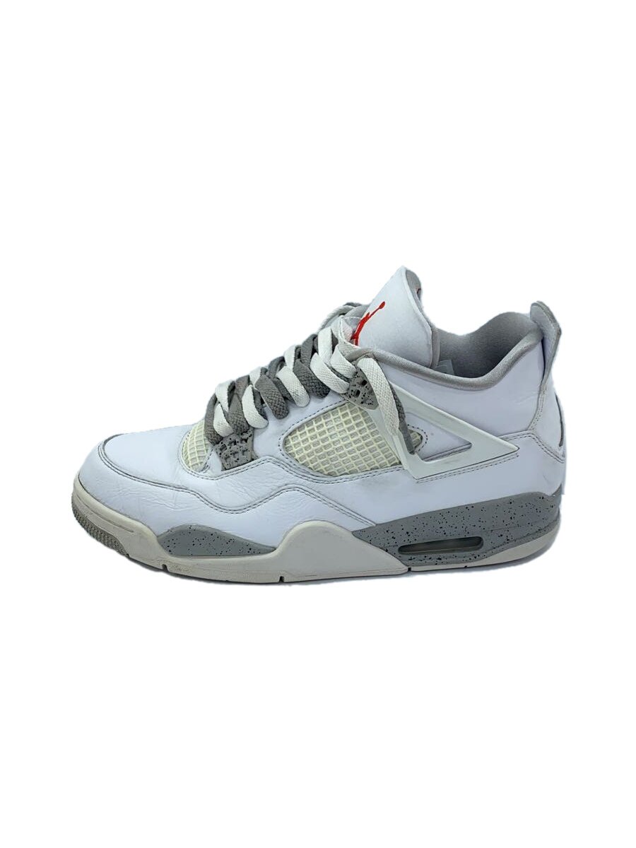 【中古】NIKE◆AIR JORDAN 4 RETRO_エア ジョーダン 4 レトロ/28cm/WHT【シューズ】｜2ｎｄ STREET 店