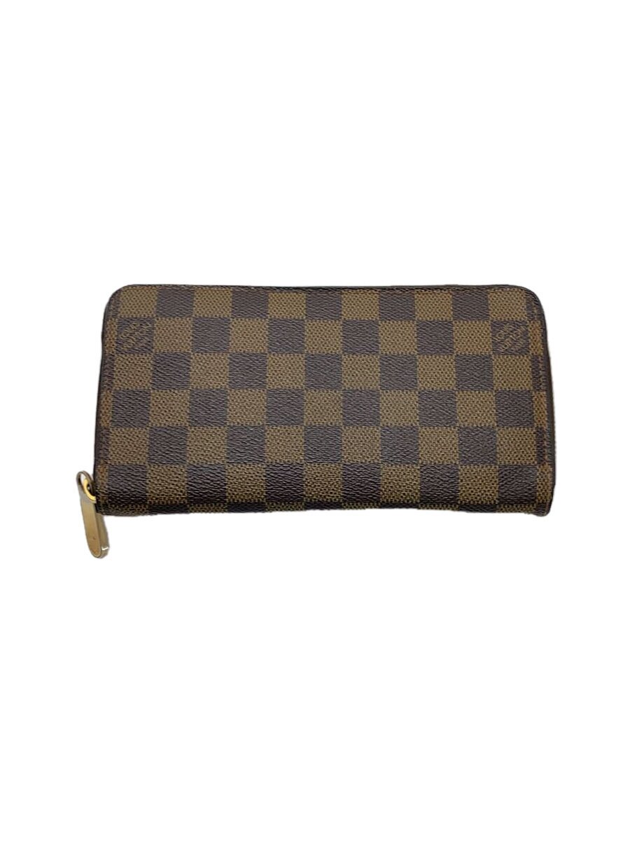 【中古】LOUIS VUITTON◆2)ジッピー・ウォレット_ダミエ・エベヌ_BRW_赤銅色/PVC/BRW/N41661//【服飾雑貨他】