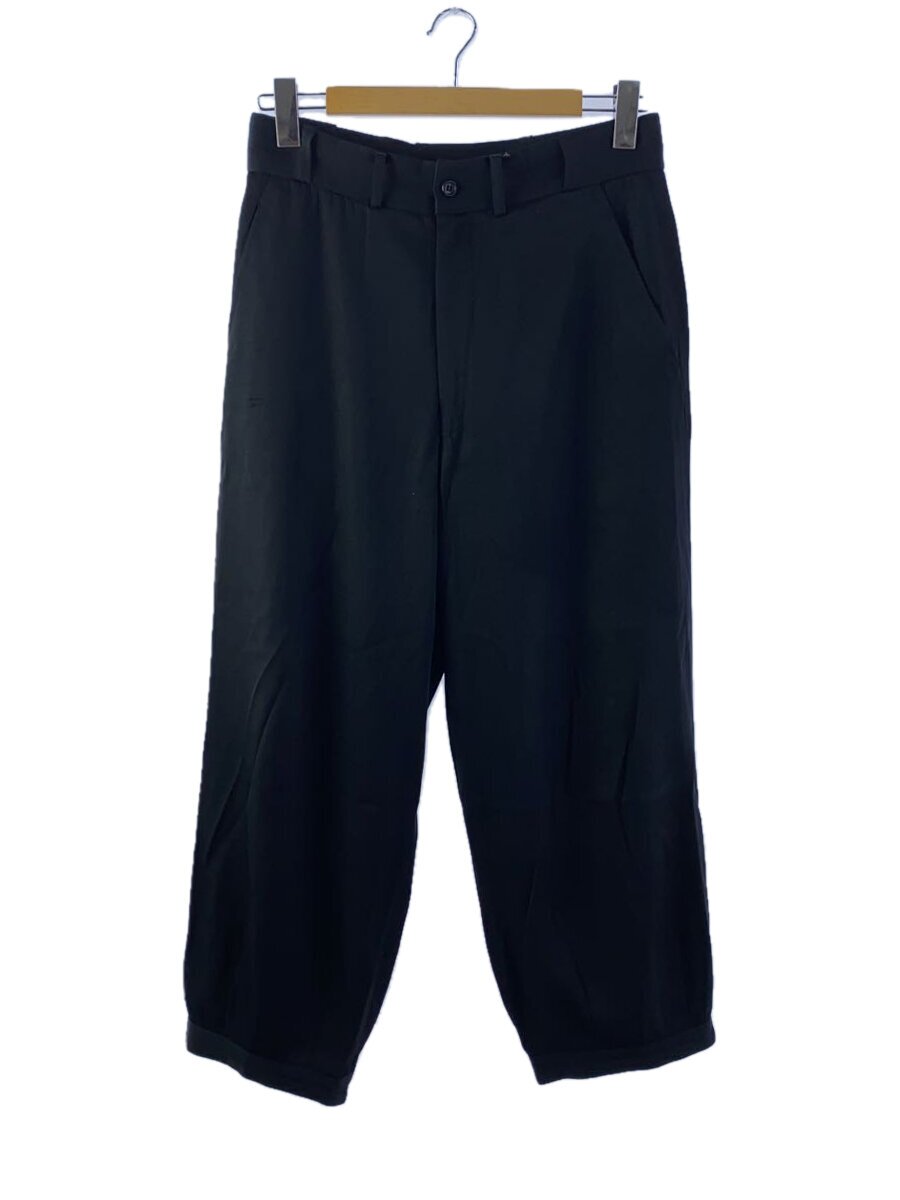 【中古】COMME des GARCONS HOMME PLUS◆90s/AD1989/クロップドパンツ/M/トリアセテート/黒いこと/PP-11035M//【メンズウェア】