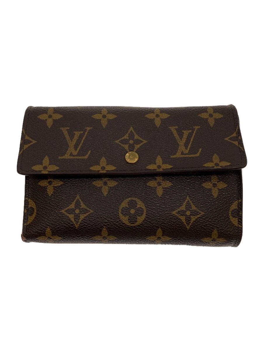 【中古】LOUIS VUITTON◆ポルト・トレゾール・エテュイ・パピエ_モノグラム・キャンバス/PVC/BRW/総柄/レディース【服飾雑貨他】 12,012円