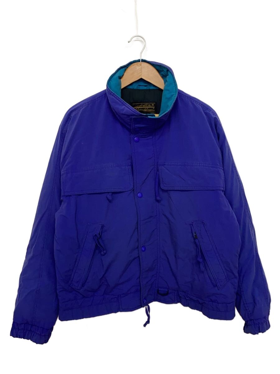 【中古】EDDIE BAUER◆80s/黒引き船/落ち込む上衣/M/ポリエステル/PUP/無地【メンズウェア】