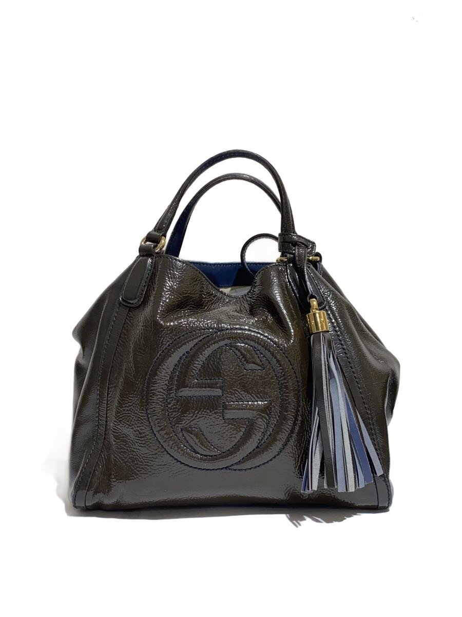 【中古】GUCCI◆ソーホー/ショルダーバッグ/レザー/KHK//【バッグ】｜2ｎｄ STREET 店 39,754円