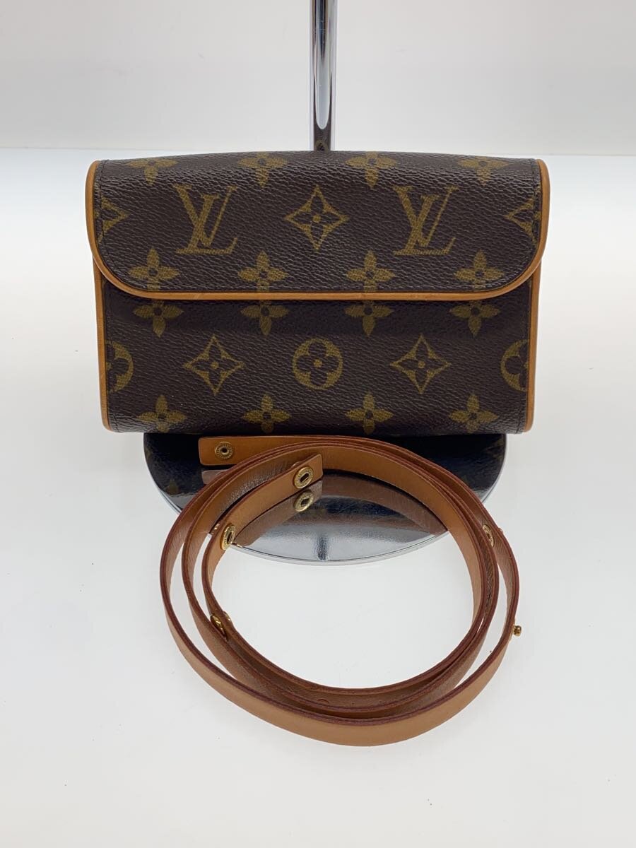 【中古】LOUIS VUITTON◆ポシェット・フロランティーヌ_モノグラム・帆布_BRW/PVC/BRW/総柄【御徒面子】