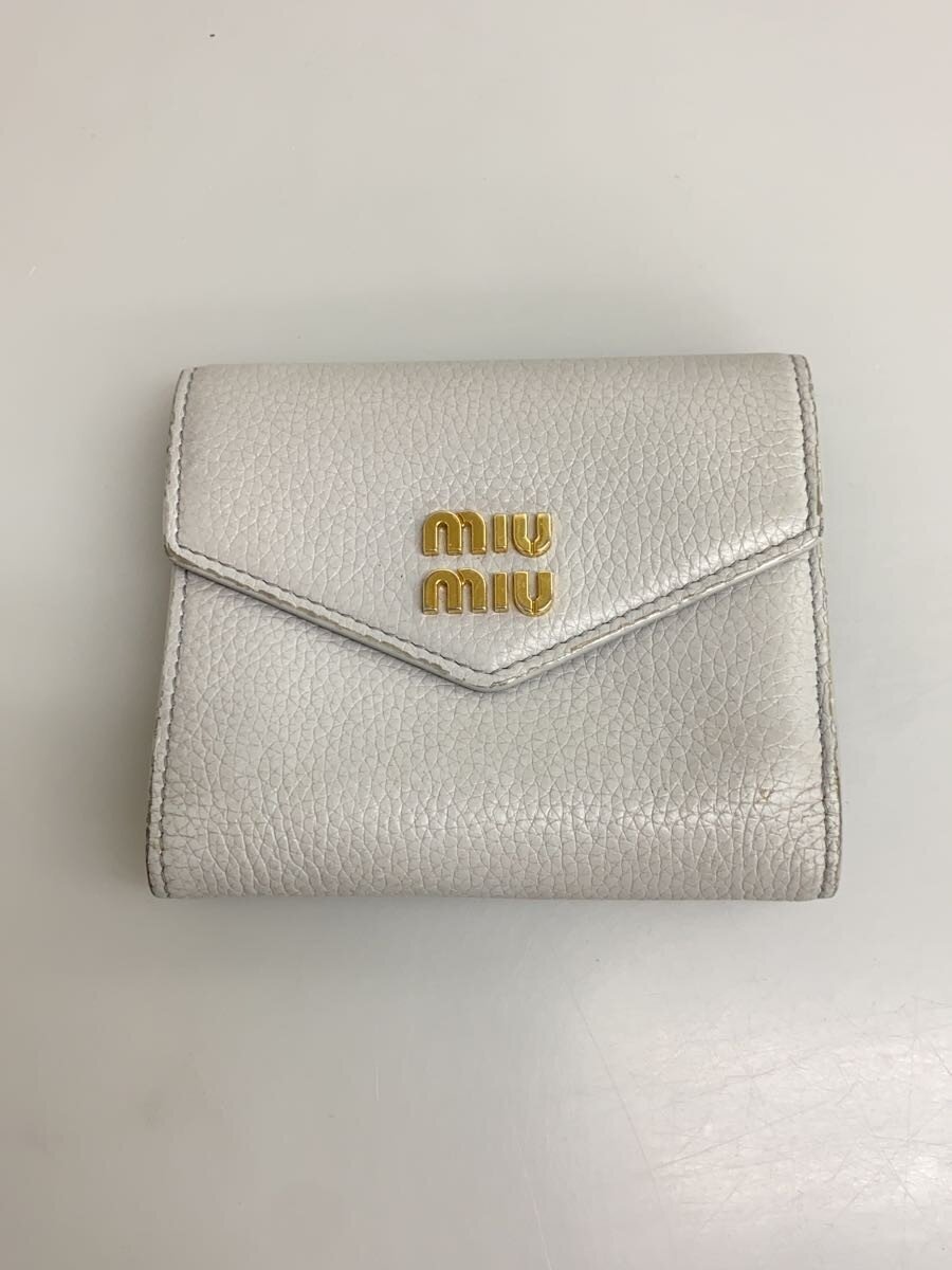 【中古】MIU MIU◆3つ折り財布/レザー/PUP/無地/レディース//【服飾雑貨他】｜2ｎｄ STREET 店