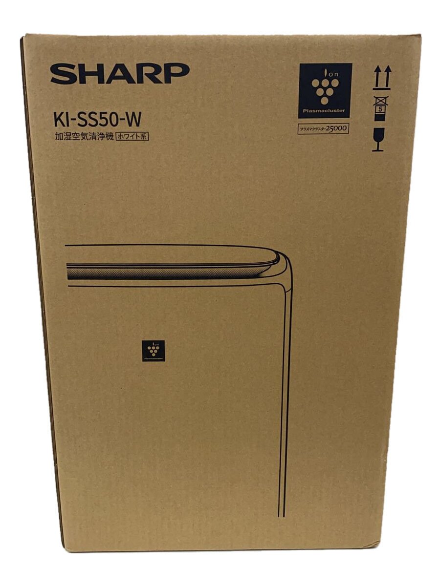 【中古】SHARP◆空気清浄機 KI-SS50-W【家電・ビジュアル・オーディオ】