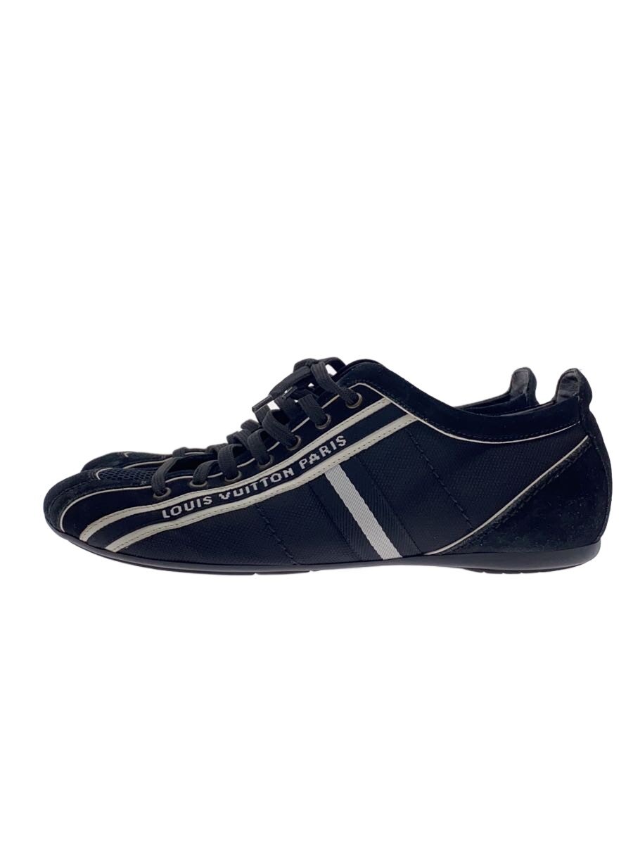 【中古】LOUIS VUITTON◆ローカットスニーカー/UK5/BLK/スウェード【シューズ】