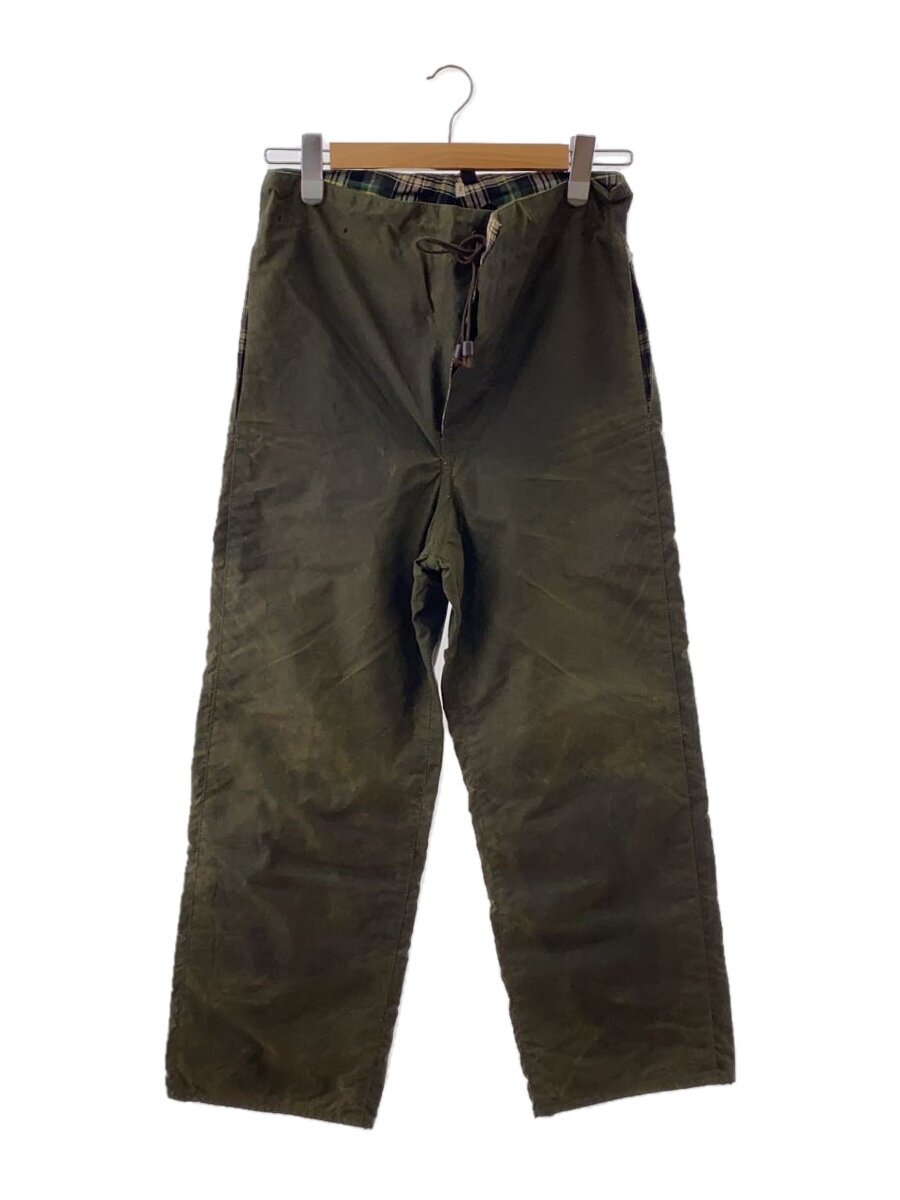 【中古】Barbour◆下つ方/XS/綿織物/KHK/無地/A124 TRS【メンズウェア】
