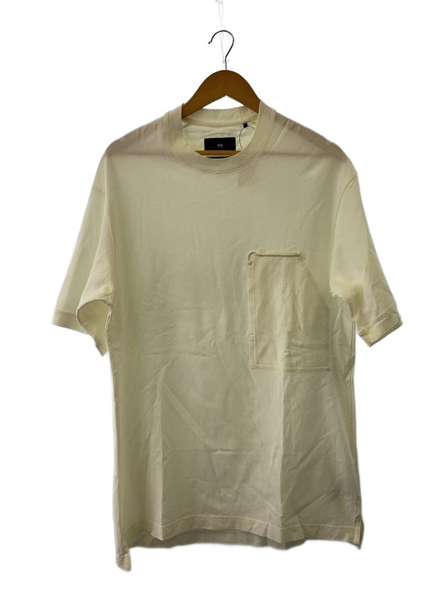 【中古】Y-3◆WORK WEAR TEE/CREPE COTTON JERSEY/プルオーバー/XS/綿織物/WHT/IZ3127【メンズウェア】