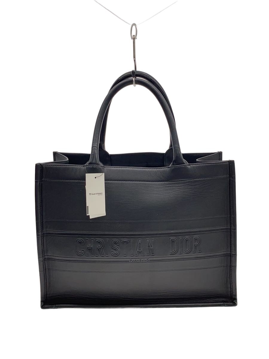 【中古】Christian Dior◆ブックトート/なめし革/黒いこと/耐久性手あたり近所ヤブレあり【御徒面子】