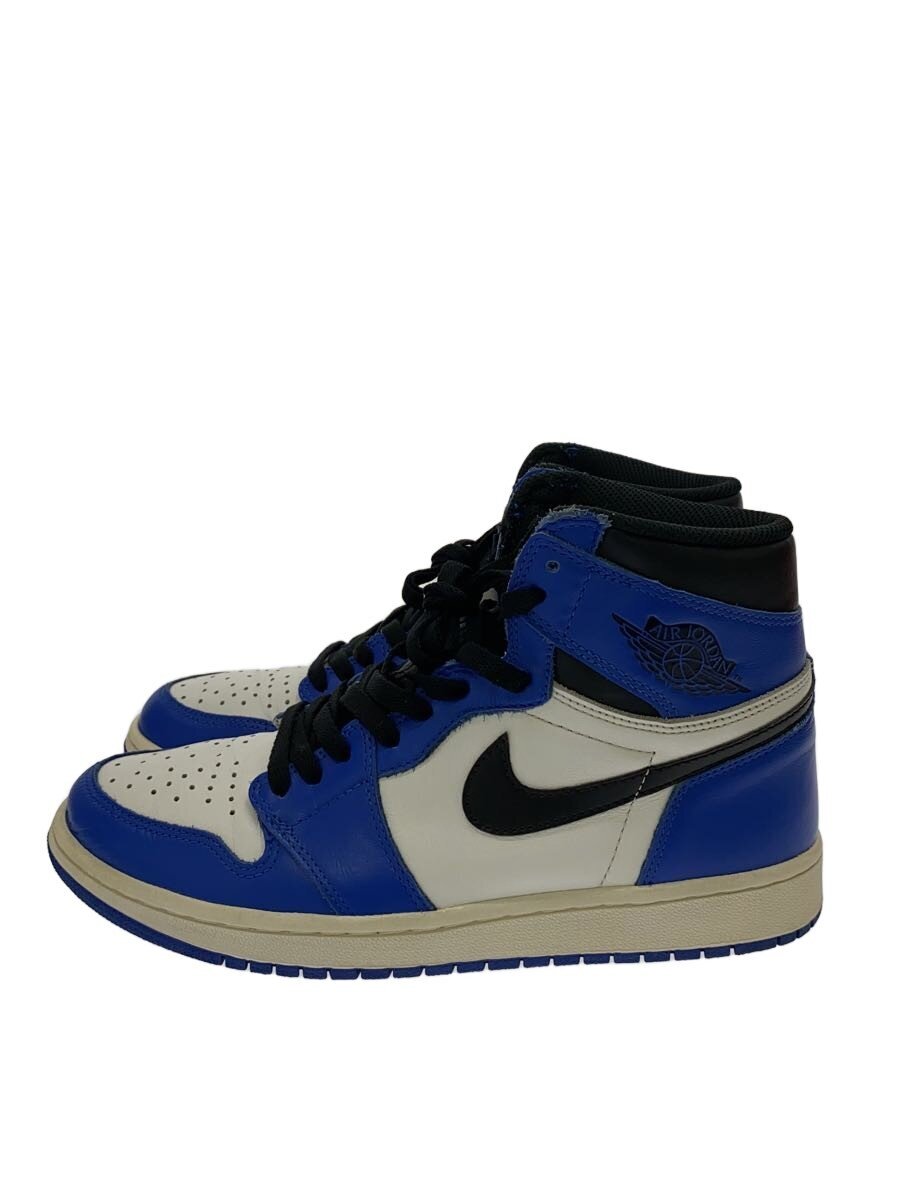 【中古】NIKE◆AIR JORDAN 1 RETRO HIGH OG/エアジョーダン1レトロハイ/青色/27糎/BLU【シューズ】