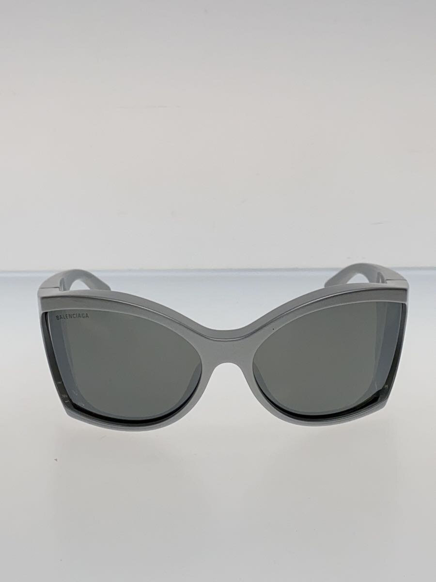 【中古】BALENCIAGA◆黒眼鏡/可塑性物質/SLV/GRY/メンズ/BB0154S//【服飾雑貨他】