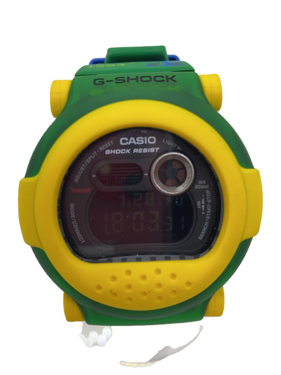 【中古】CASIO◆石英ウオッチ_G-SHOCK/デジタル/--/BLK/GRN【服飾雑貨他】
