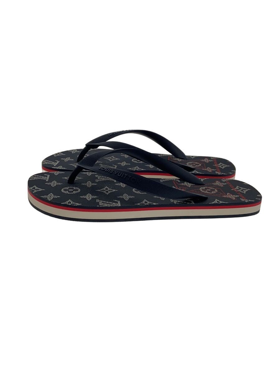 【中古】LOUIS VUITTON◆HAVE A VUITTON DAY・砂浜サンダル/US7/NVY/VS0138【シューズ】