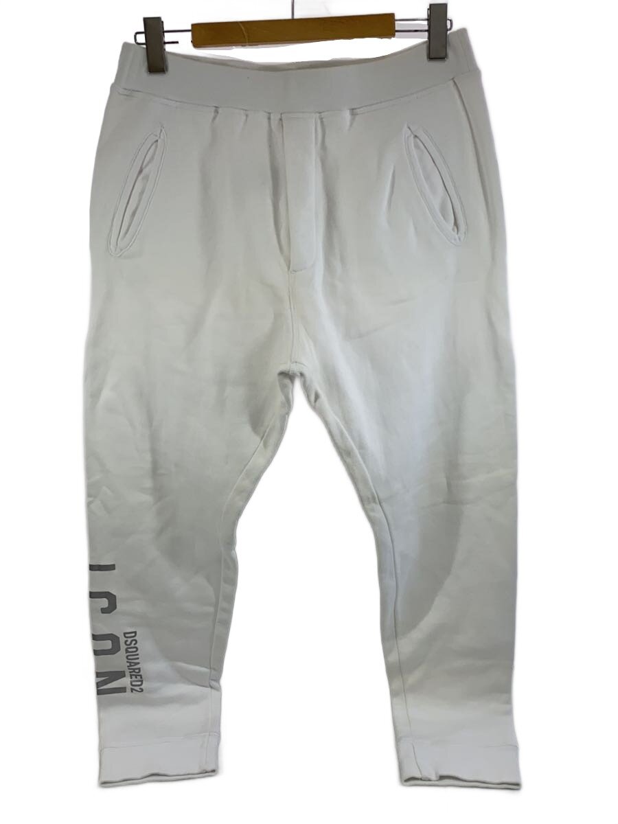 【中古】DSQUARED2◆ICON SWEATPANTS/アイコンスウェットパンツ/L/コットン/WHT/無地/S79KA0014//【メンズウェア】｜2ｎｄ STREET 店