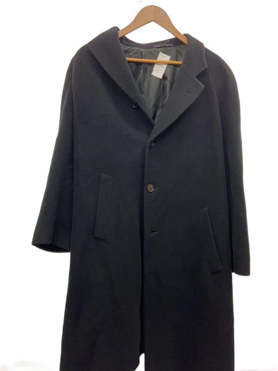 【中古】Ermenegildo Zegna◆チェスターコート/--/--/BLK/無地【メンズウェア】