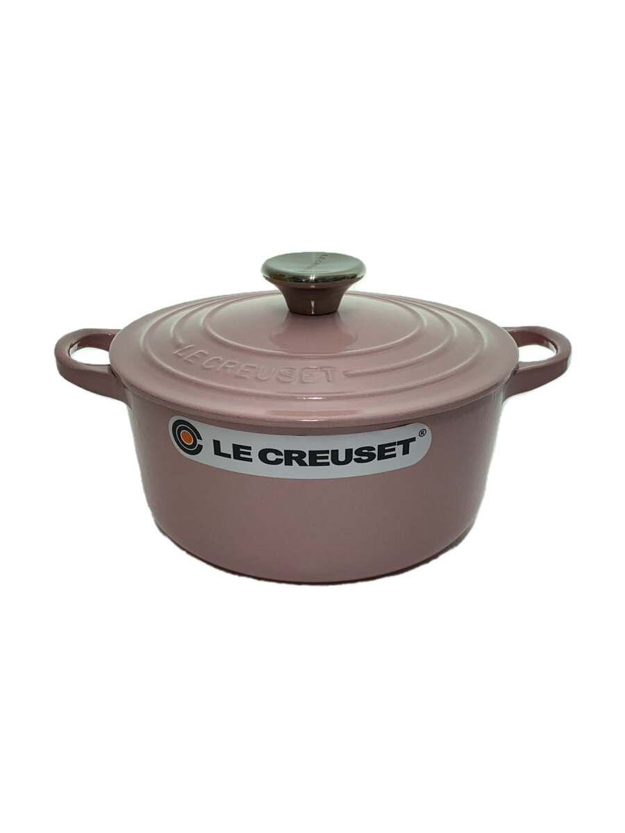【中古】LE CREUSET◆鍋/サイズ:18cm/PNK//【キッチン用品】