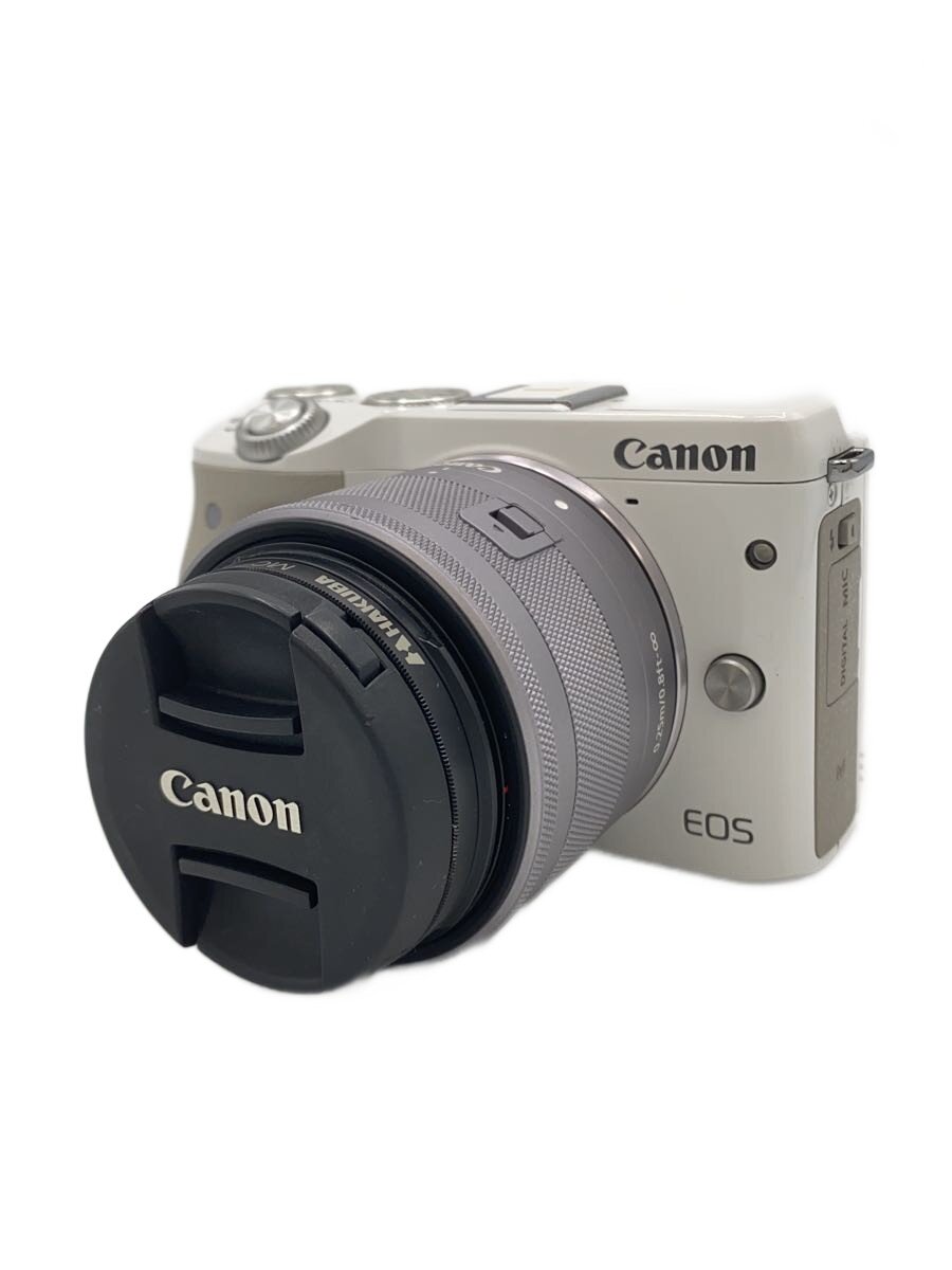 【中古】CANON◆デジタル一眼カメラ EOS M3 ダブルレンズキット2 [ホワイト]【カメラ】