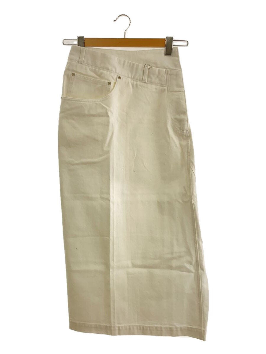 【中古】LOEWE◆ロングスコート/32/綿織物/WHT/無地/S359Y1EX13【レディース御召しもの】