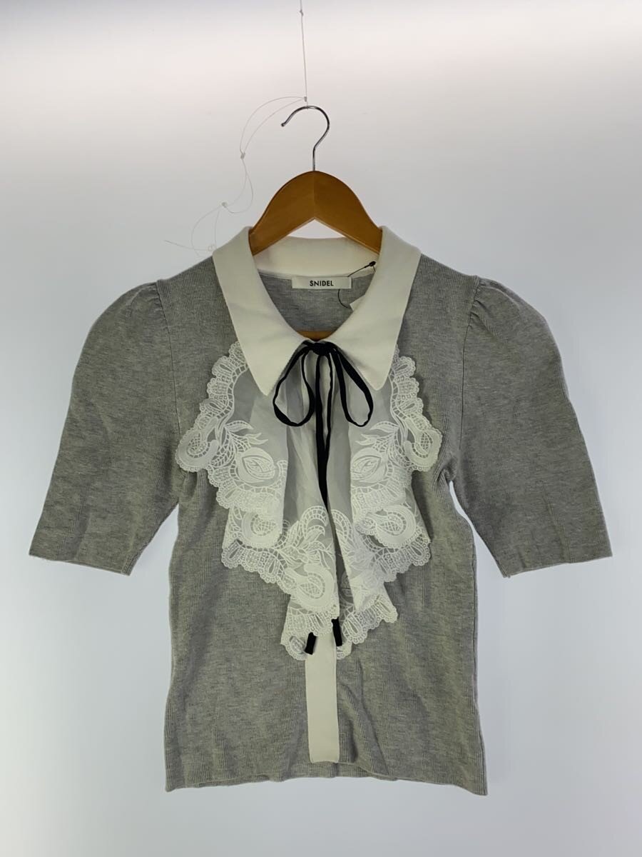 【中古】SNIDEL◆半袖カットソー/one/人絹/GRY/SWNT251217【レディースお召しもの】