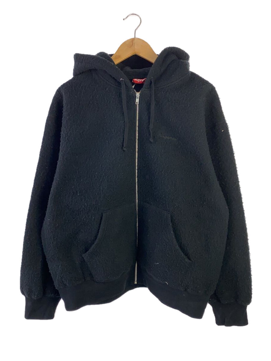 【中古】Supreme◆24AW/Pilled Zip Up Hooded Sweatshirt/ジップパーカー/L/綿織物/BLK//【メンズウェア】