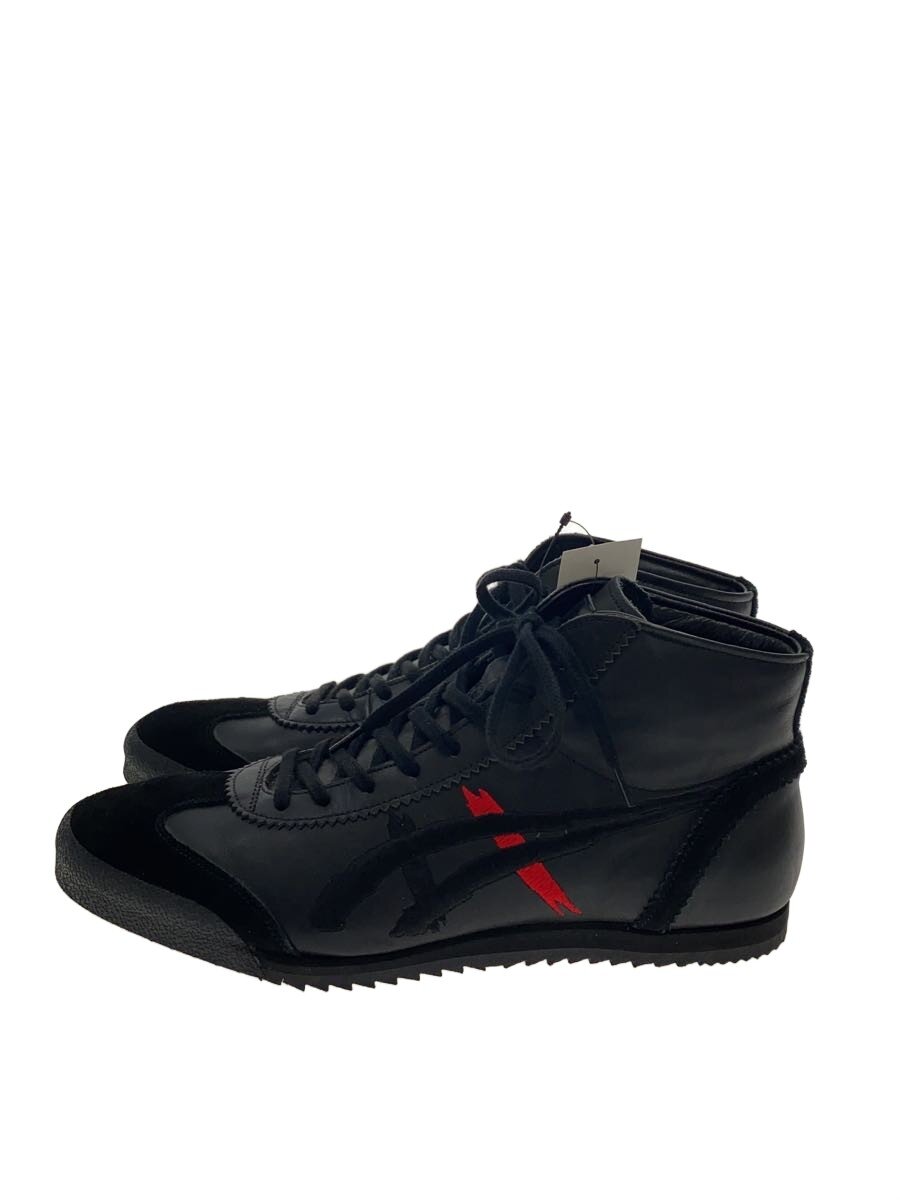 【中古】Onitsuka Tiger◆ハイカットスニーカー/27糎/BLK/なめし革/TH6B0L【シューズ】