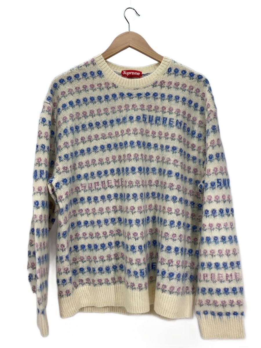【中古】Supreme◆ニット・セーター(厚手)/XL/--/WHT/flowers metallic sweater【メンズウェア】｜2ｎｄ STREET 店