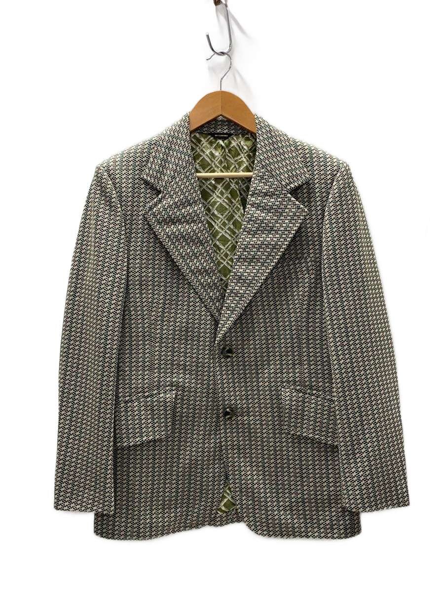 【中古】～70s/ユニオンチケット/テーラードジャケット/--/--/BEG/総柄【メンズウェア】｜2ｎｄ STREET 店
