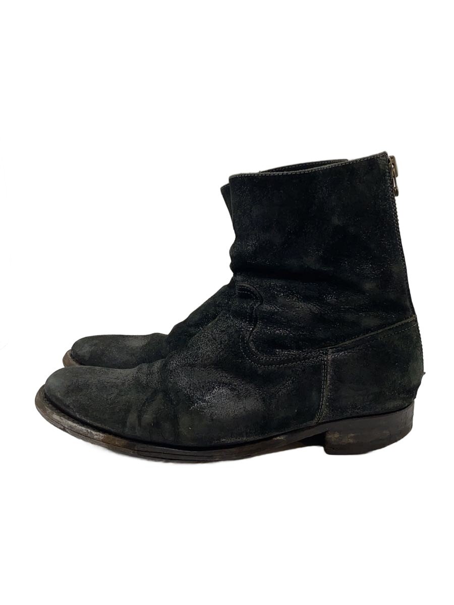 【中古】BUTTERO◆ブーツ/42/BLK/スウェード/B1109【シューズ】