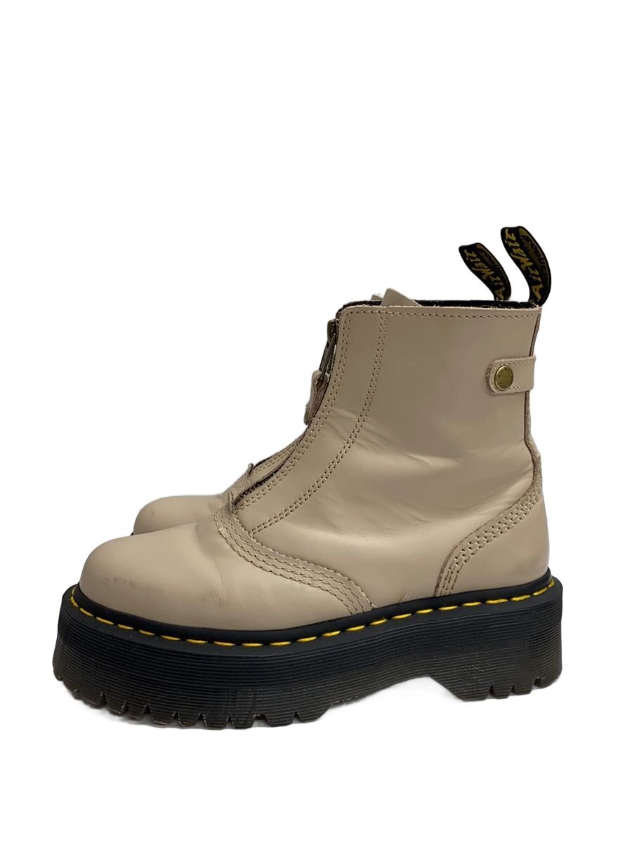 【中古】Dr.Martens◆JETTA/ブーツ/UK4/ベージュ/なめし革【シューズ】