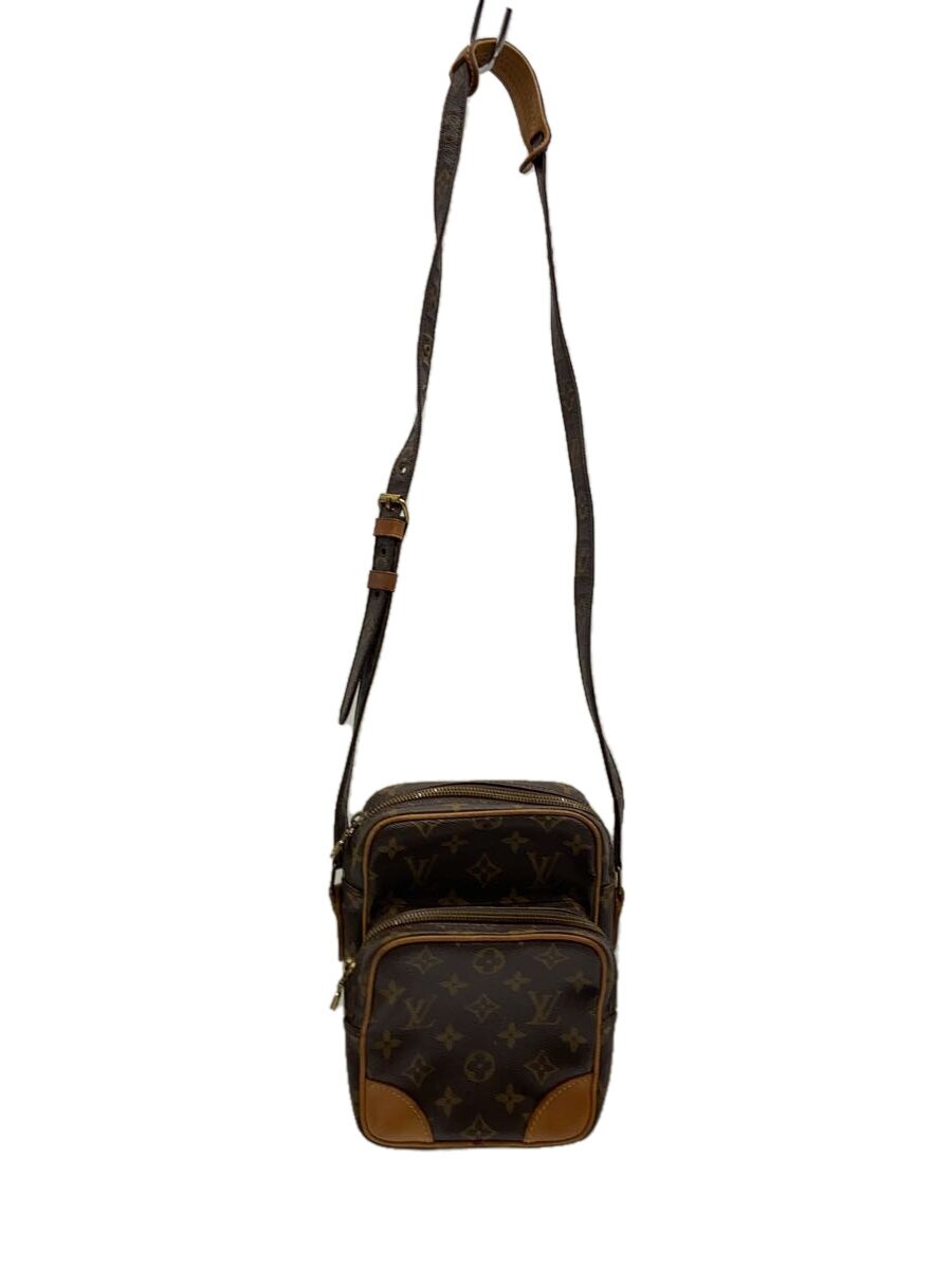【中古】LOUIS VUITTON◆アマゾン_モノグラム・帆布_BRW/PVC/BRW【御徒面子】
