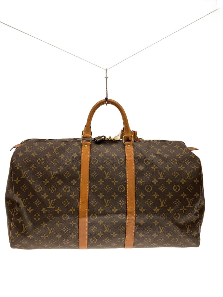 【中古】LOUIS VUITTON◆キーポル55_モノグラム・帆布/PVC/BRW/USA製//【御徒面子】