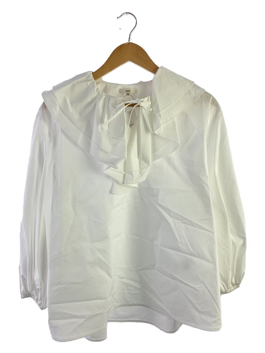 【中古】yori◆長袖ブラウス/36/コットン/WHT/無地/yr21-23102aw-2【レディースウェア】｜2ｎｄ STREET 店