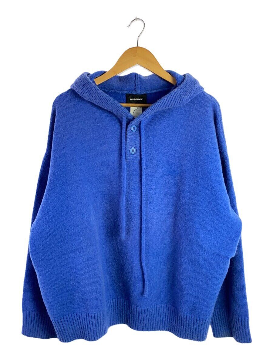 【中古】MASONPRINCE◆ニット・セーター(厚手)/1/コットン/BLU/無地【メンズウェア】|2nd STREET 店
