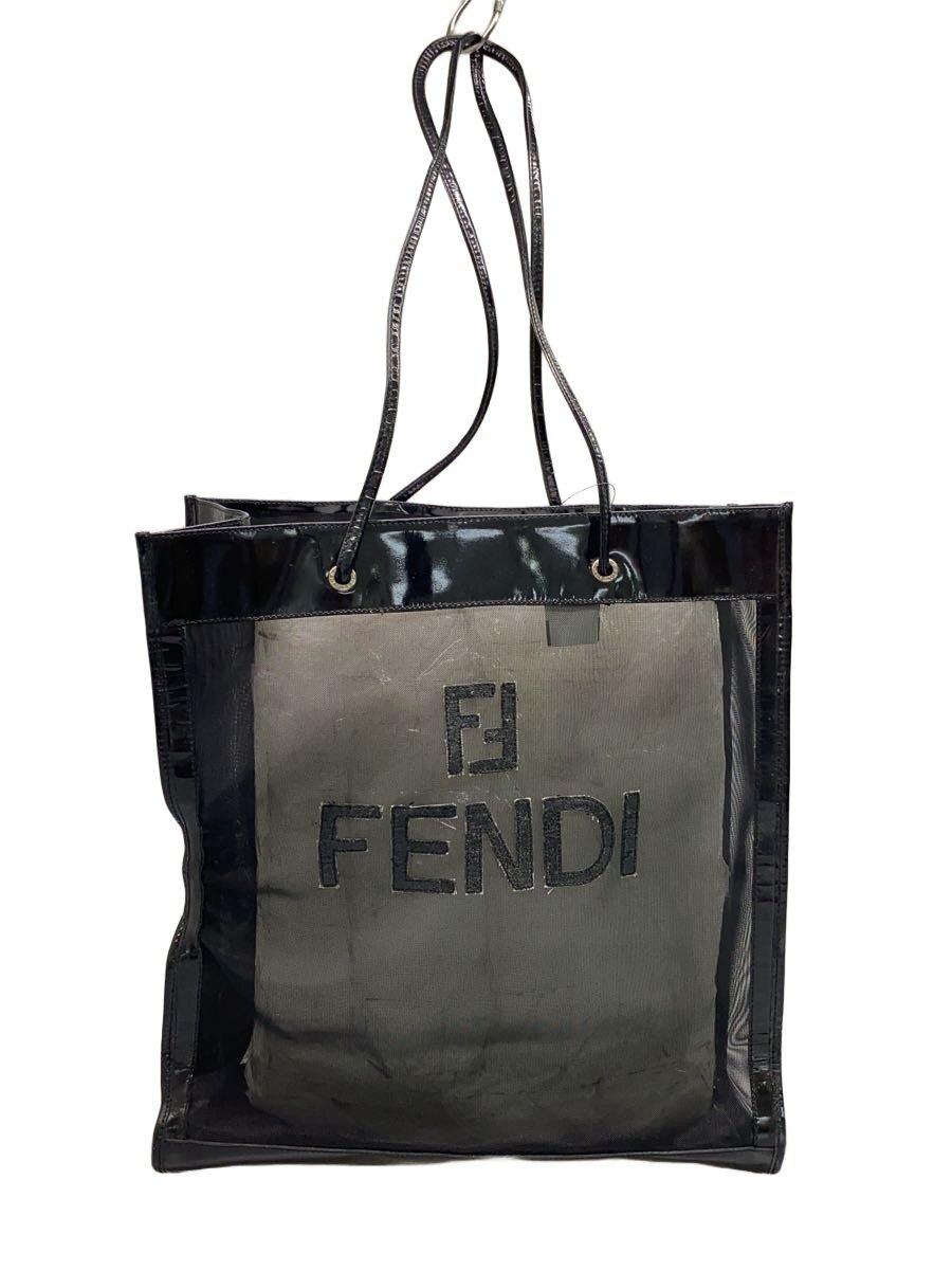 【中古】FENDI◆メッシュ/ショルダーバッグ/ナイロン/BLK/無地【バッグ】|2nd STREET 店