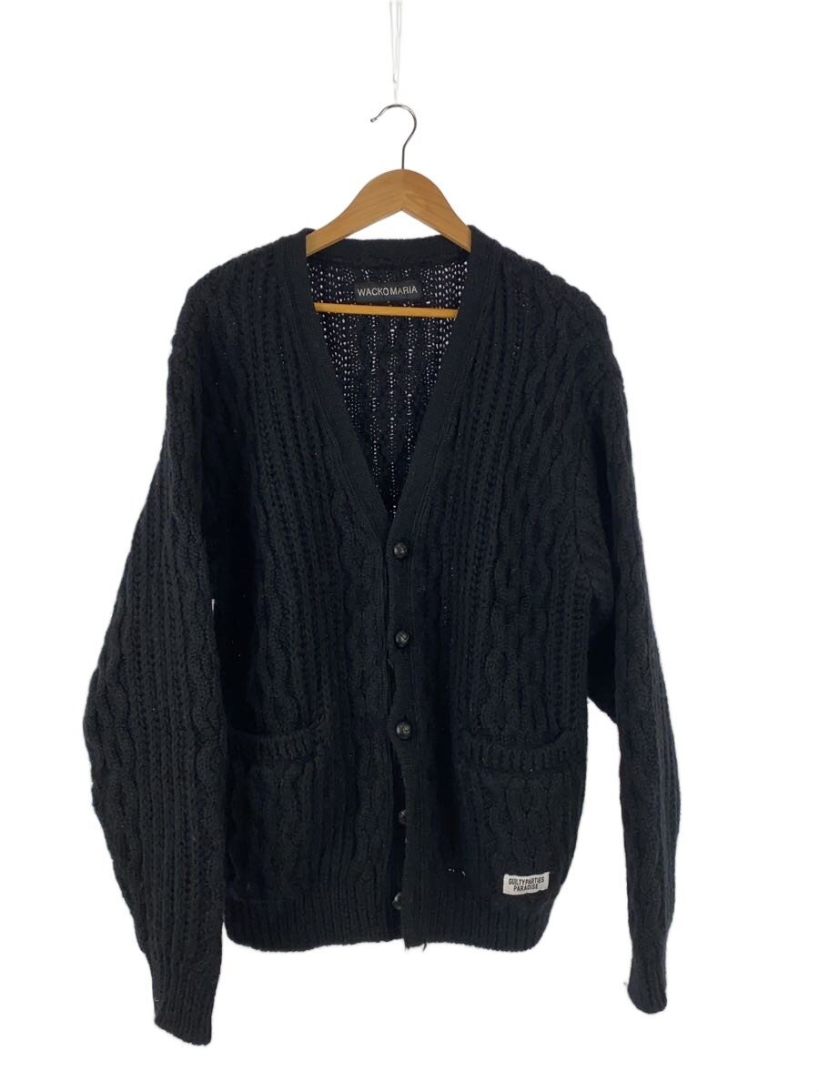 【中古】WACKO MARIA◆ジレー(朦々たる)/L/羊毛/BLK【メンズウェア】